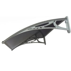 Altamonte Atlanta 1200 x 700mm Tinted Fluted Canopy with Plastic Bracket