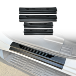 AUSGO Black ABS Door Sill Protector for Mitsubishi Triton MV Next-Gen Dual Cab 2024-Onwards Scuff Plate Cover