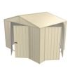 Build-a-Shed 3.0 x 2.3 x 2.3m Gable Double Hinged Side Door Shed - Cream