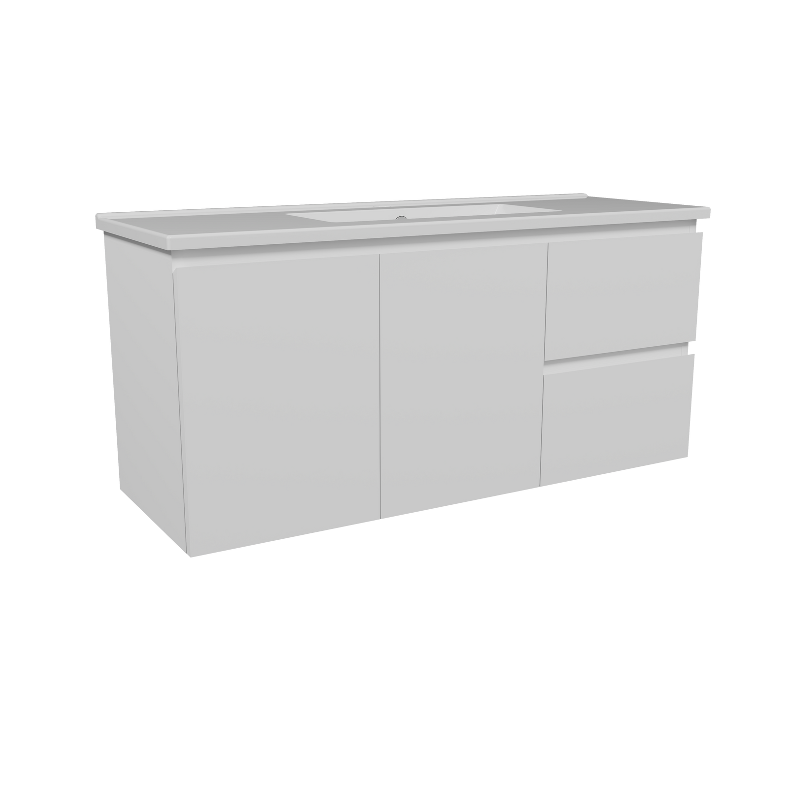 Timberline 1000mm White Satin Florida Ensuite Wallhung Vanity product image