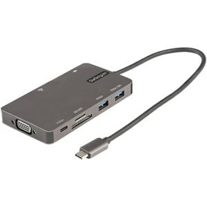 StarTech.com USB C Multiport Adapter, HDMI 4K 30Hz or VGA, 5Gbps USB 3.0 Hub (USB A / USB C Ports)