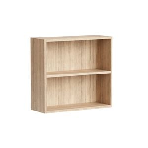 Kaboodle 700-799mm Almond Oak Customisable Shallow Med Wall Open Shelf