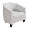 Anyseat Chair Cover Light Gray Plain Dust Proof Tub Slipcover Home Decor