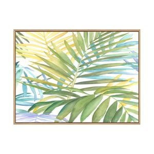 Artey | Tropical Pattern I - Framed Canvas - Natural Frame - 60 x 80cm