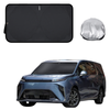Front Windscreen Sun Shade for LDV Mifa 9 2021 - Current (7 Seater) - XL 160 x 100 cm - Black
