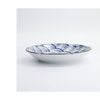 Tokyo Design Plate Porcelain Blue Wave Pattern Microwave Dishwasher Safe 22cm