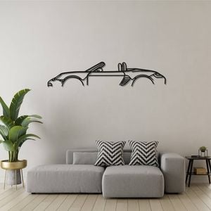 Porsche 986 987 Silhouette Metal Wall Art