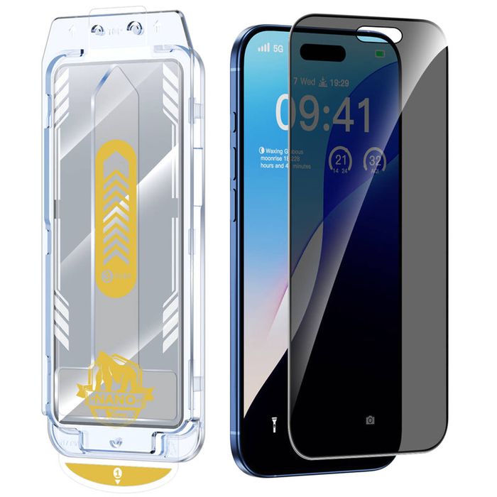 Tough On for iPhone 17 Air Privacy Nano Glass Screen Protector