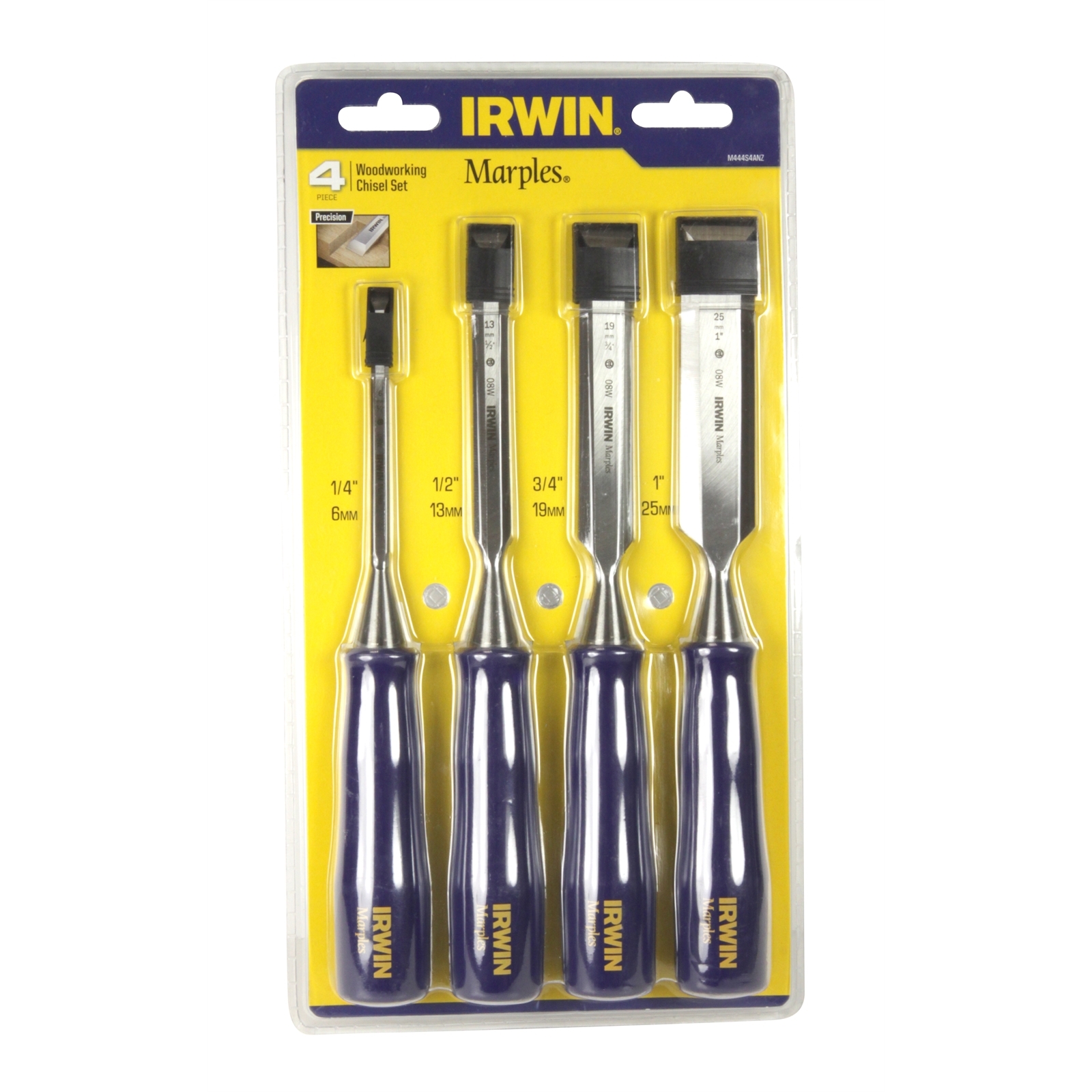 IRWIN M444 4 Piece Woodworking Chisel Set product image