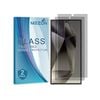 2 Pack MEZON Samsung Galaxy S24 Ultra (6.8") Privacy Anti-Spy Fingerprint Unlock Tempered Glass
