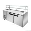 Thermaster Two Large Door Deluxe Sandwich Bar  - Salad Bar Fridges (scb/18)
