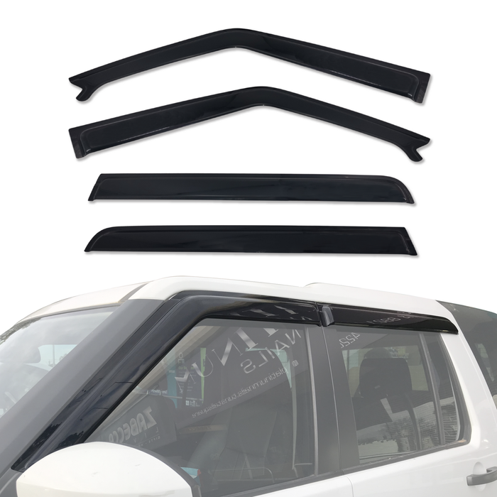 AUSGO Luxury Weather Shields for Land Rover Discovery 3 4 2004-2016 Weathershields Window Visors Wind Deflectors