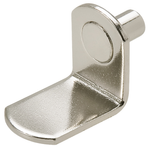 Hafele Nickel Plated Steel Stepped Shelf Support - 12 Pack  