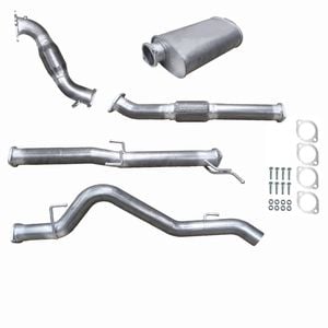 Ignite Exhausts Turbo Back For Mitsubishi Ml Triton 3.2l 3" Cat & Muffler Raw Aluminised Steel