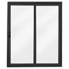 Polar Eco-View Windows 2145 x 1800mm Black Aluminium Sliding Door Kit - Black