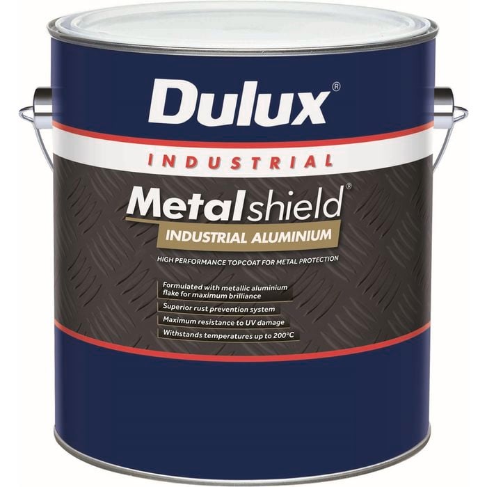 Dulux 1L Metalshield Premium Industrial Aluminium Topcoat Paint - 1L