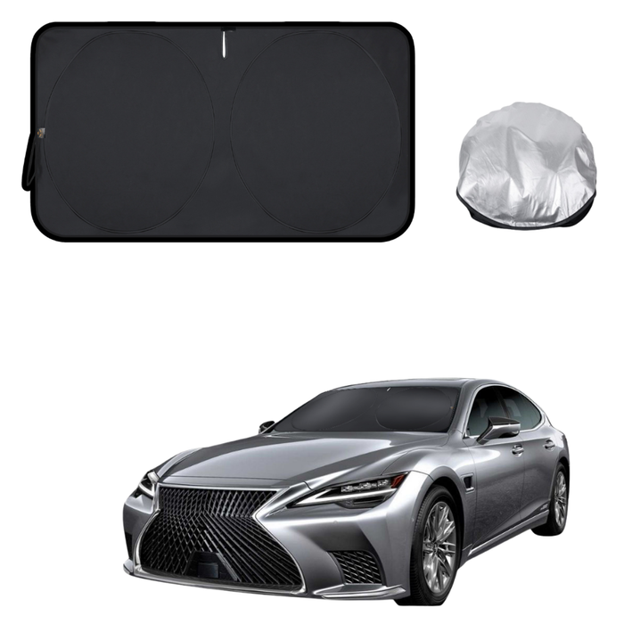 Front Windscreen Sun Shade for Lexus LS 2018 - Current (XF50) - Standard 150 x 85 cm - Black