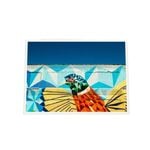 Galrie Vibrant Detroit Wall Art Featuring a Colourful Bird in Fine Art Photography, White Frame, A0 84 x 119cm (33 x 47inch)