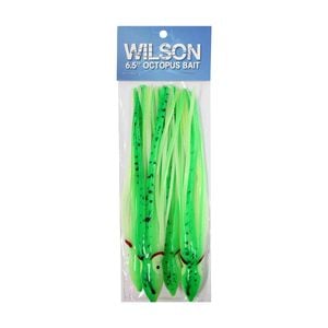 Wilson 5" Vinyl Octopus Squid Tail - Green Lumo
