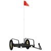 vidaXL Bike Trailer Bicycle Carrier Bicycle Foldable Wagon Cart Black Iron