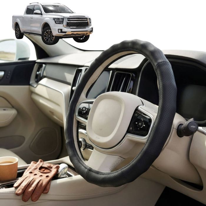 Australian Goose Steering Wheel Cover for GWM Haval Cannon Alpha 2024 - Current Circle Black
