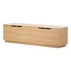 Oikiture TV Cabinet Wooden Entertainment Unit Stand 180cm