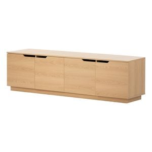 Oikiture TV Cabinet Wooden Entertainment Unit Stand 180cm