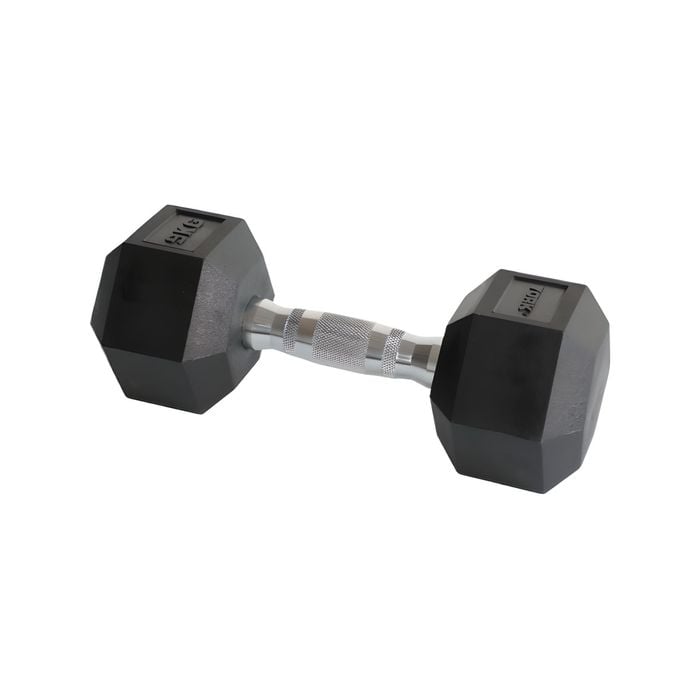 York Hex Dumbbell 9KG Black Single