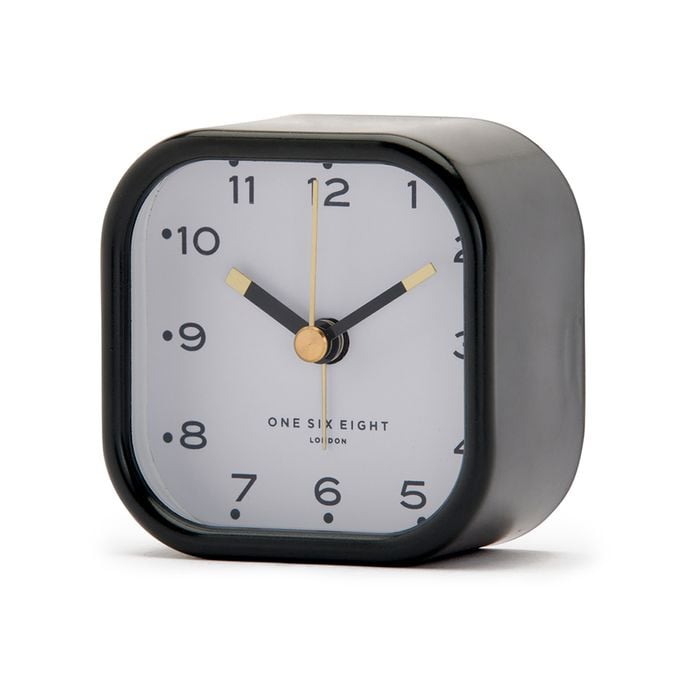 One Six Eight London Lisa Grey / White Alarm Clock