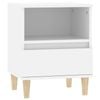 vidaXL Bedside Cabinet White Nightstand Bedroom Bedside Table with Storage