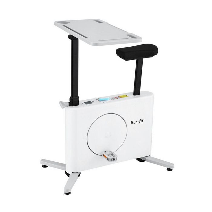 Everfit Exercise Bike Magnetic Desk Bike with Tabletop Fitness Home Workout Gym
