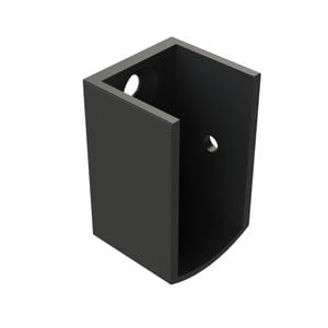 Emro Matte Black Shower Track Wall Mounting Bracket