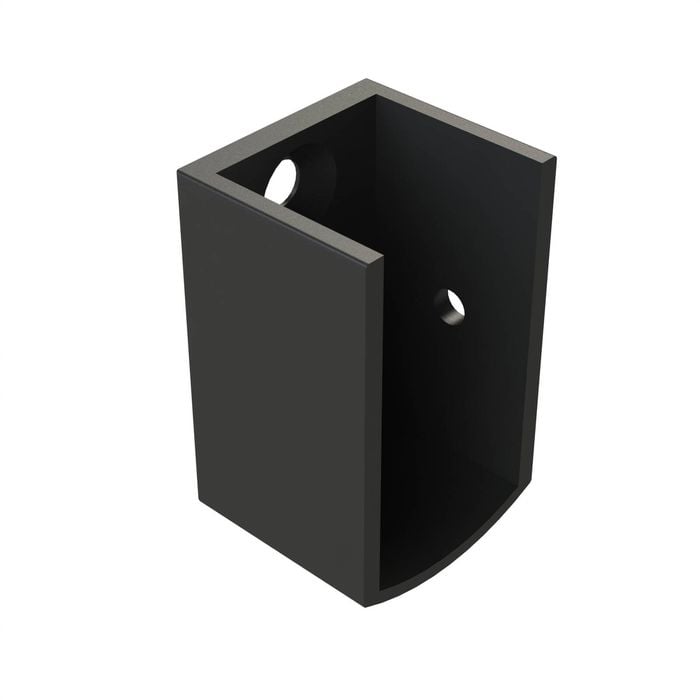 Emro Matte Black Shower Track Wall Mounting Bracket