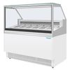 Polar U-Series 6 Pan Ice Cream Serve Over Cabinet Freezer - UA058-A