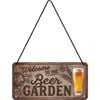 Nostalgic-Art 10x20cm Hanging Sign Welcome To The Beer Garden