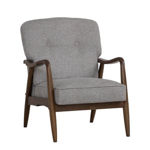 Modern Furniture FIGARO 69x87cm Lounge Chair - Walnut & Grey