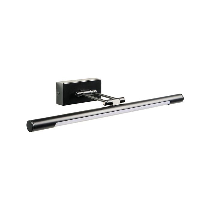 Brilliant 50cm Black Tri Colour LED Adjustable Carlo Picture And Vanity Light