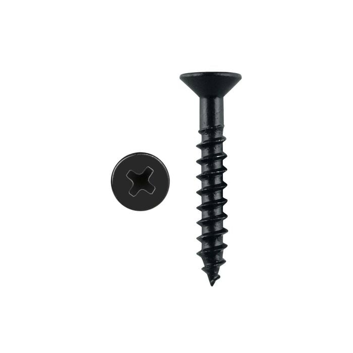 Pinnacle 4.0 x 25mm Black Countersunk Timber Screw - 20 Pack