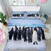 3D Sea Penguins 338 Bed Pillowcases Quilt King Size