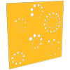 ProtectorAl 300 - 1200 x 300 - 1200mm Dark Yellow / Gloss White Fireworks Unframed Composite Deco Panel