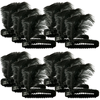 12x 1920s FLAPPER HEADBAND Headpiece Feather Sequin Charleston Gatsby Party BULK Black