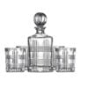Salt & Pepper Bond Decanter & Tumbler Set - 5 Piece