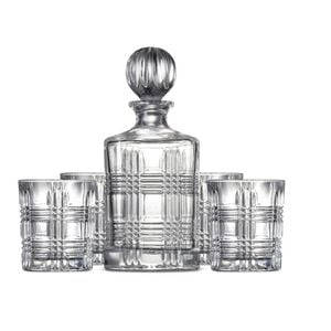 Salt & Pepper Bond Decanter & Tumbler Set - 5 Piece