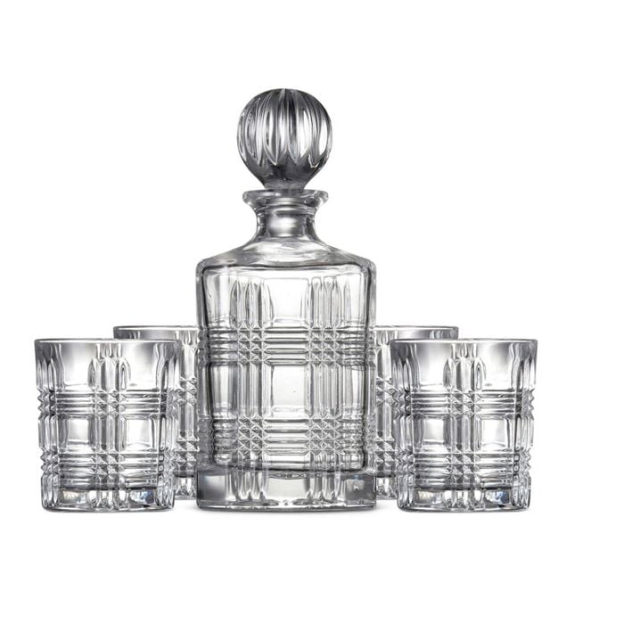 Salt & Pepper Bond Decanter & Tumbler Set - 5 Piece
