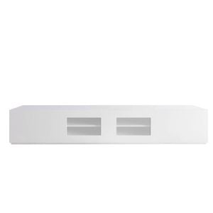 2.4m White Grandora TV Cabinet