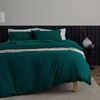 Bedding Co. Organic Cotton Flannelette Quilt Cover Set Emerald Green King