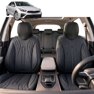 Australian Goose Front Seat Covers for Kia Cerato 2018 - Current (BD) - PU Leather, Black (2pc)