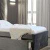 Istyle Selina King Single Trundle Storage Bed Frame Velvet Grey