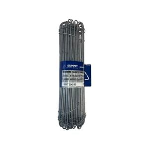 Summit Steel & Wire 200mm Galv Bag Tie - 50 Pack