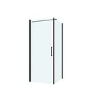 Rick McLean's Bathware 900mm Black Hi Line Semi Frameless Shower Screen